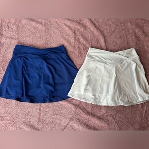 Lot of Two - 90 Degree By Reflex Blue and Gray Activewear Skorts